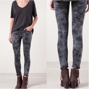 Mother The Looker Spontaneous Combustion Gray Tie Dye Jeans Size 25